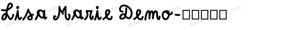 Lisa Marie Demo字体转换
